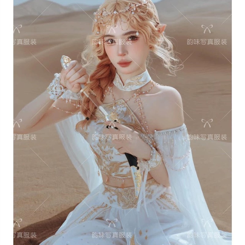 圣女令敦煌风夏季汉服女异域风情汉服西双版纳旅拍汉元素写真服装
