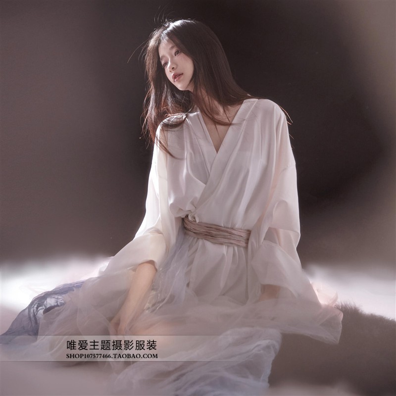 摄影清冷系晋制汉服女装超仙古风广袖流仙裙女魏晋风古装成人服饰