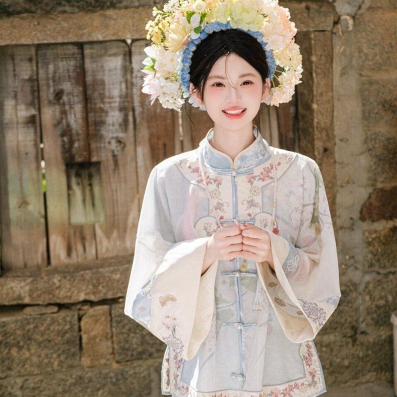 泉州浔埔女簪花明制汉服古装拍照写真主题服装复古民族风旅拍摄影