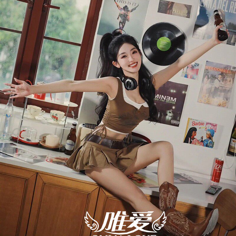 西部欧美范杂志风辣妹写真服 性感个性日韩拍摄摄影主题艺术照服