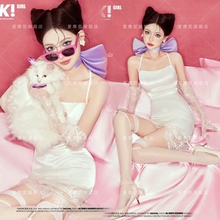 影楼新款梦中情猫少女写真主题服装个性汤姆猫cos艺术照摄影演出