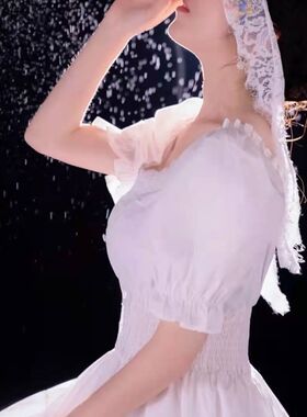 个人写真服装神明少女唯美文艺清新连衣裙影楼主题拍照摄影服装