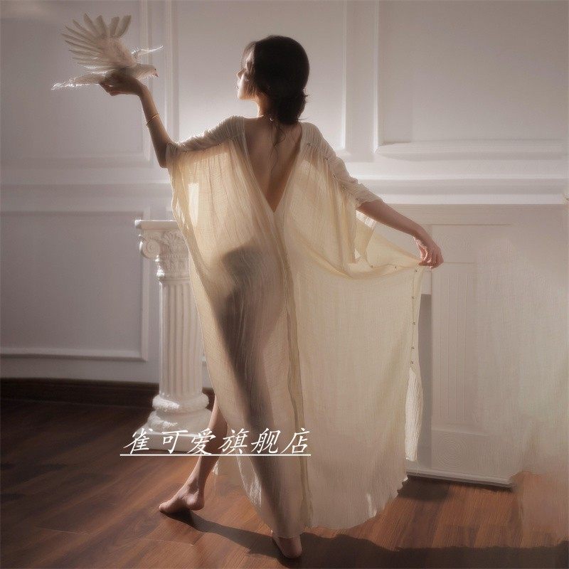 影楼新款少女写真服装纯欲高级清冷复古风写真连衣裙摄影拍照服饰,男装,其他民族服装,淘宝优惠券,粉丝福利购,淘宝优惠卷