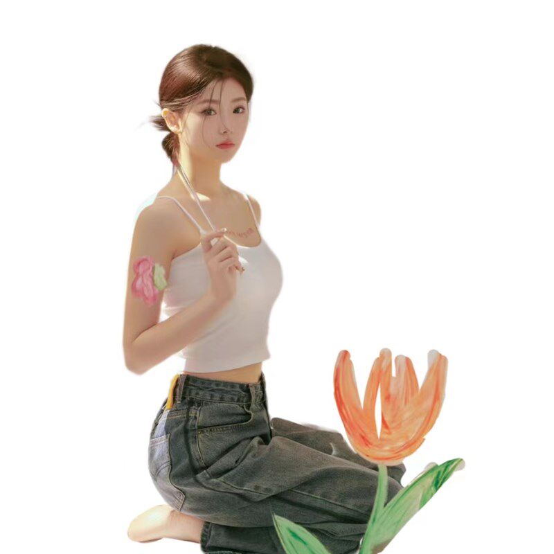 2023影楼新款主题韩系甜美可爱夏季小清新少女个人艺术照写真服装