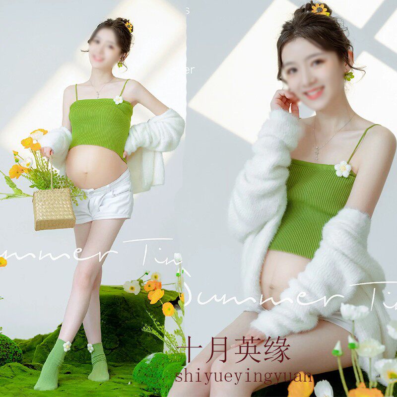 新款孕妇拍照服装小清新唯美孕期大肚照私房写真影楼孕妈摄影衣服
