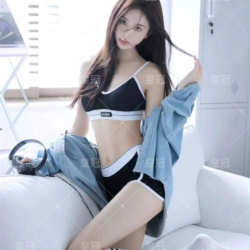 影楼主题写真韩系性感牛仔运动风少女纯欲居家室内艺术照摄影服装