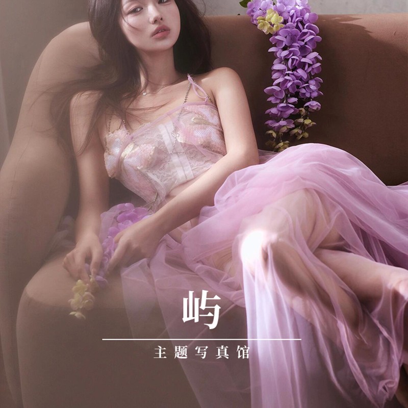 时尚仙气花房少女纯欲写真服装唯美透视网纱私房艺术照摄影礼服
