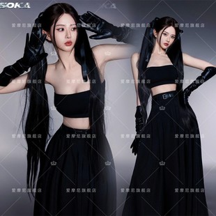 新款影楼主题肖像拍照服装甜酷少女室内简约纯欲风艺术照摄影服装