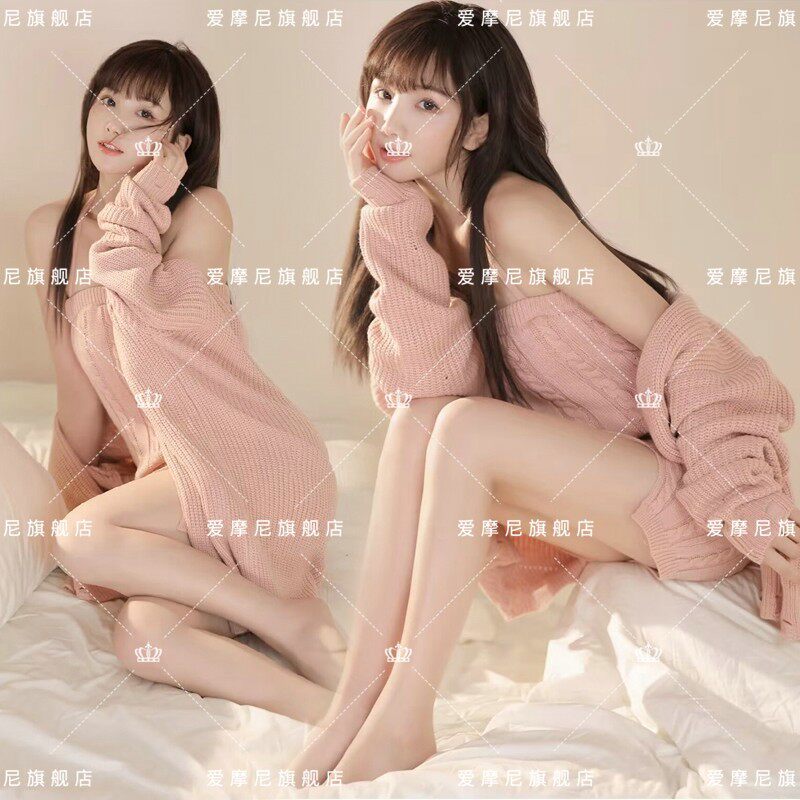 影楼个人写真艺术照少女日系小清新毛衣极简纯欲风私房形象照服装