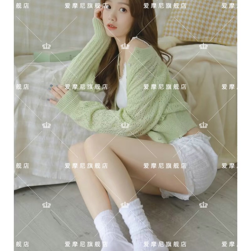 新款影楼主题小清新纯欲风毛衣写真慵懒系少女私房艺术照摄影服装