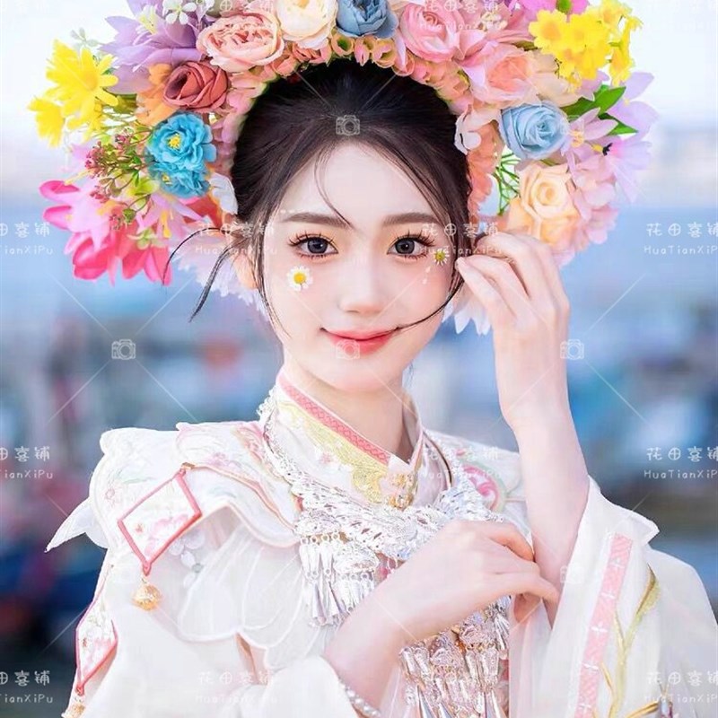 泉州簪花服装浔埔女服装明制汉服女款马面裙旅拍民族风摄影写真