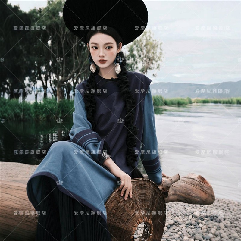 新款彝族民族服装少数民族苗族新款套装少女服饰摄影爆款写真旅拍