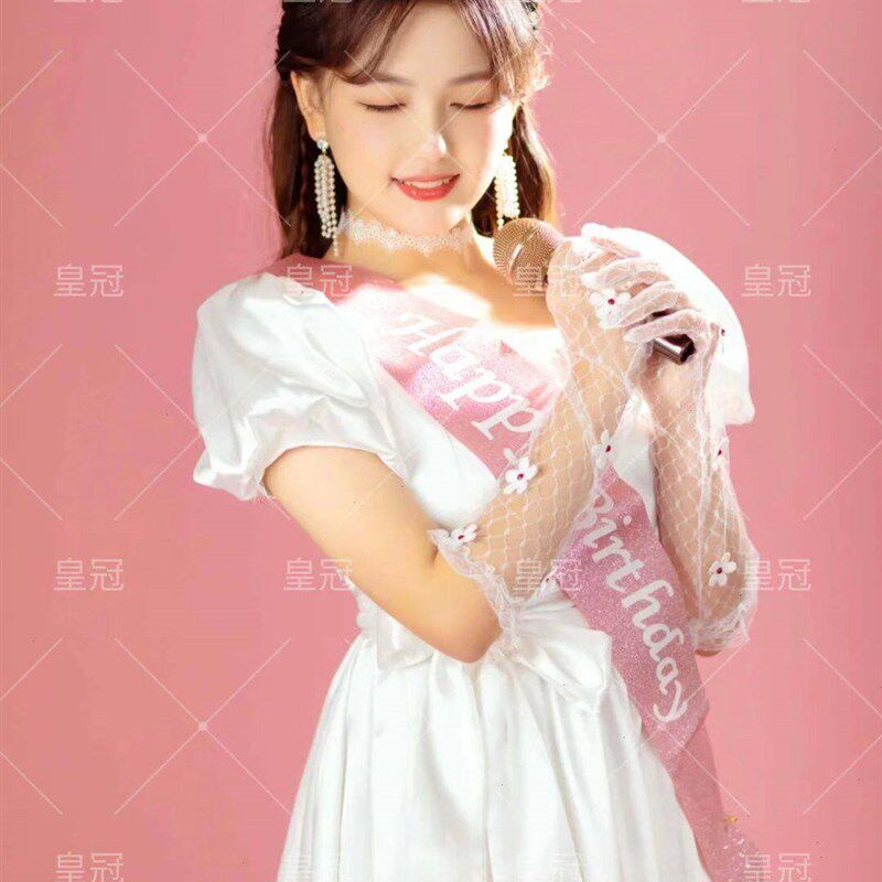 新款生日派对公主风写真服装时尚昭和少女画报风艺术照摄影演出服