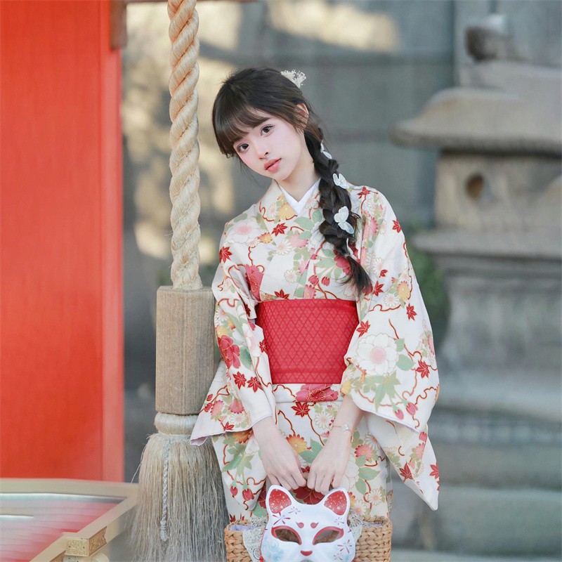 日系新款和服影楼摄影服装写真服饰神明少女长袍女春季写真外景拍