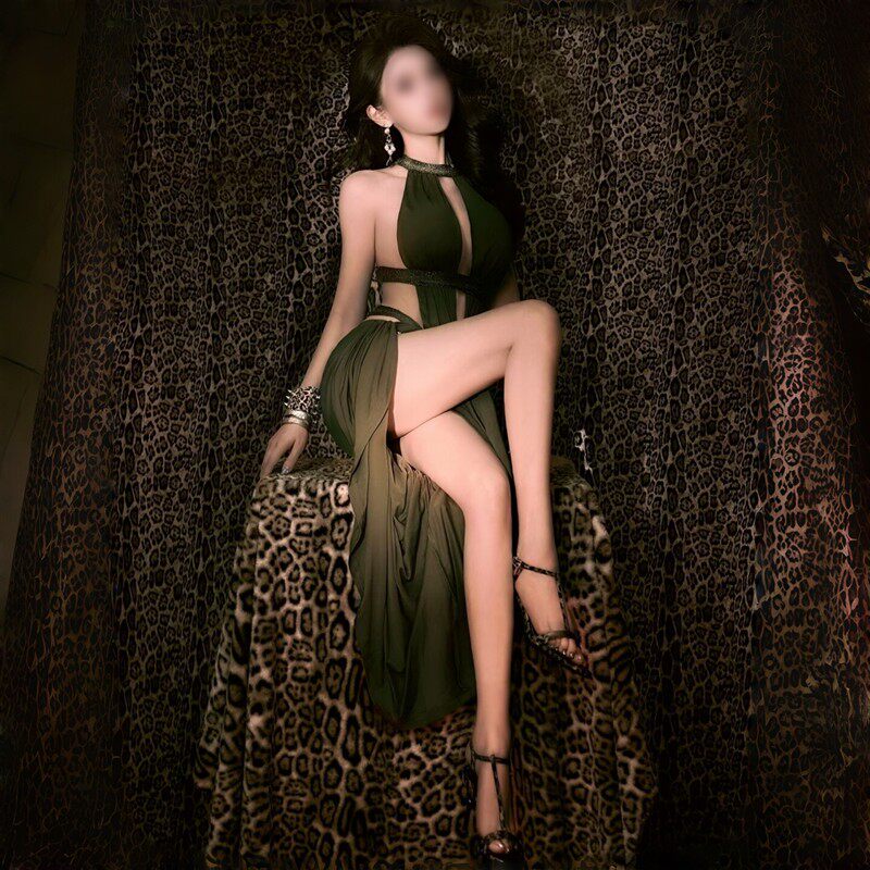 2026新款影楼时尚御姐辣妹高级感露背礼服大女主肖像写真摄影服装