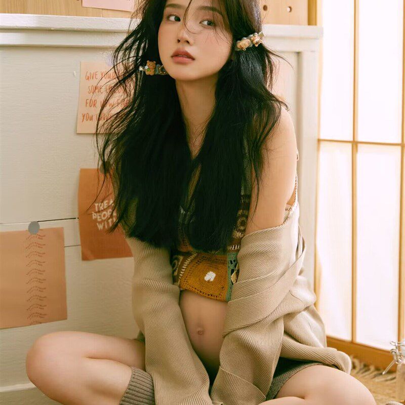 2246秋冬新款影楼孕妇拍照摄影写真服装小清新毛衣在家拍摄影服