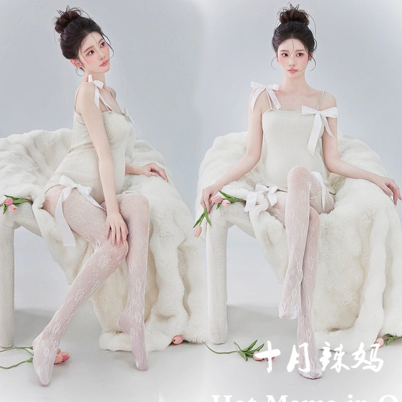 影楼新款孕妇写真服装居家主题清新简约唯美白色孕妈大肚照在家拍