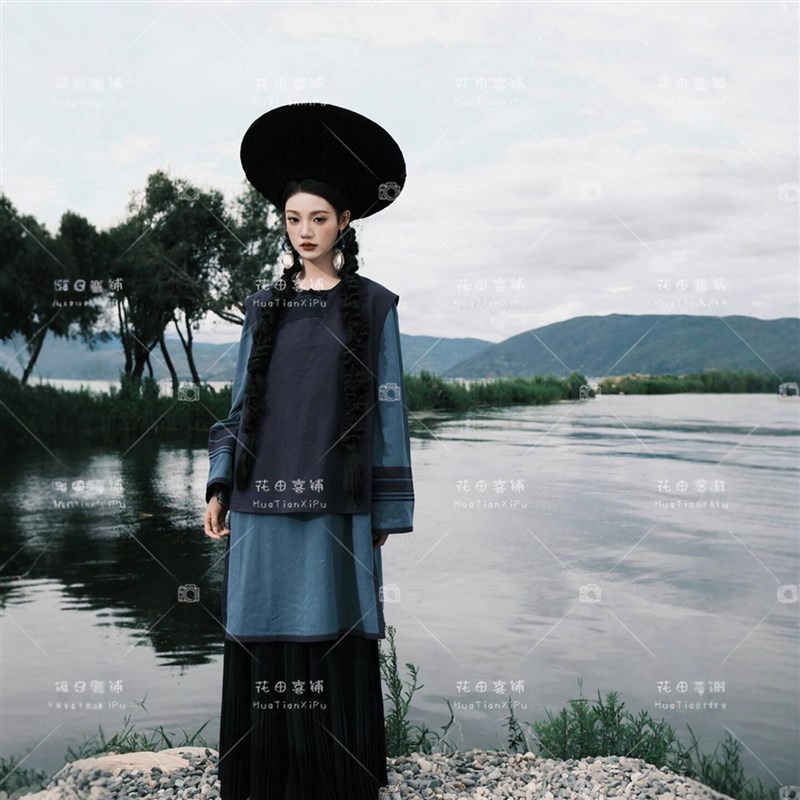 新款彝族民族服装少数民族苗族新款套装少女服饰摄影爆款写真旅拍