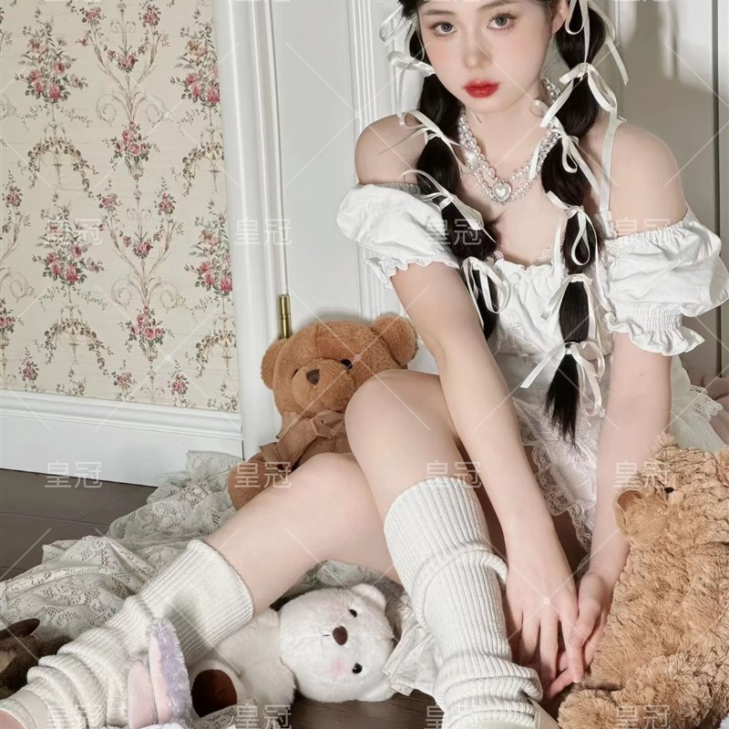 影楼拍照室内韩系小清新芭蕾舞丝带风写真少女心艺术照摄影连衣裙
