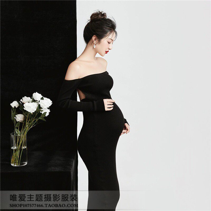 照相馆新款情侣主题孕妇照服装时尚简约夫妻居家大肚艺术拍照摄影