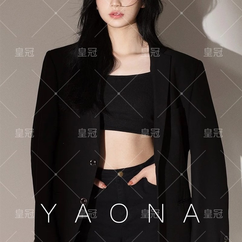 新款影楼主题时尚西服大牌性感女神艺术照个人形象照潮拍写真服装