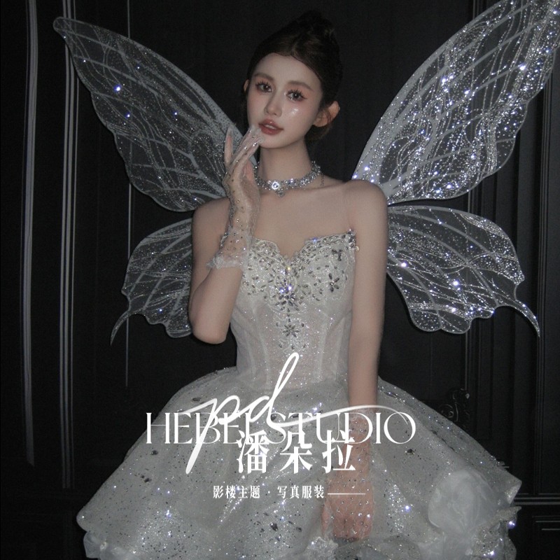 2025照相馆新款芭蕾少女蓬蓬裙精灵写真服装唯美艺术照摄影舞台演