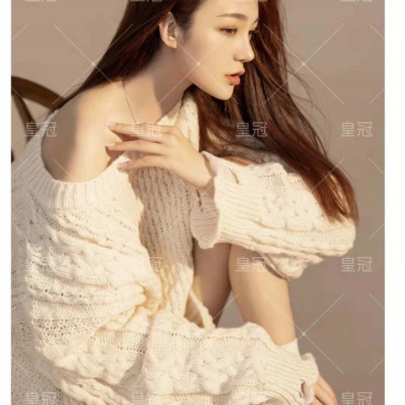 影楼个人写真艺术照少女日系小清新毛衣极简纯欲风私房形象照服装