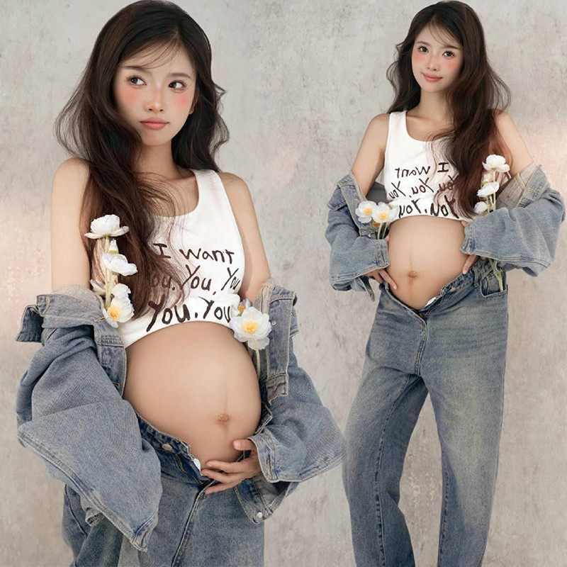 影楼新款复古风孕妇照韩系纯欲风甜美辣妈孕妈咪大肚照衣服在家拍,孕妇装/孕产妇用品/营养,影楼服装,淘宝优惠券,粉丝福利购,淘宝优惠卷