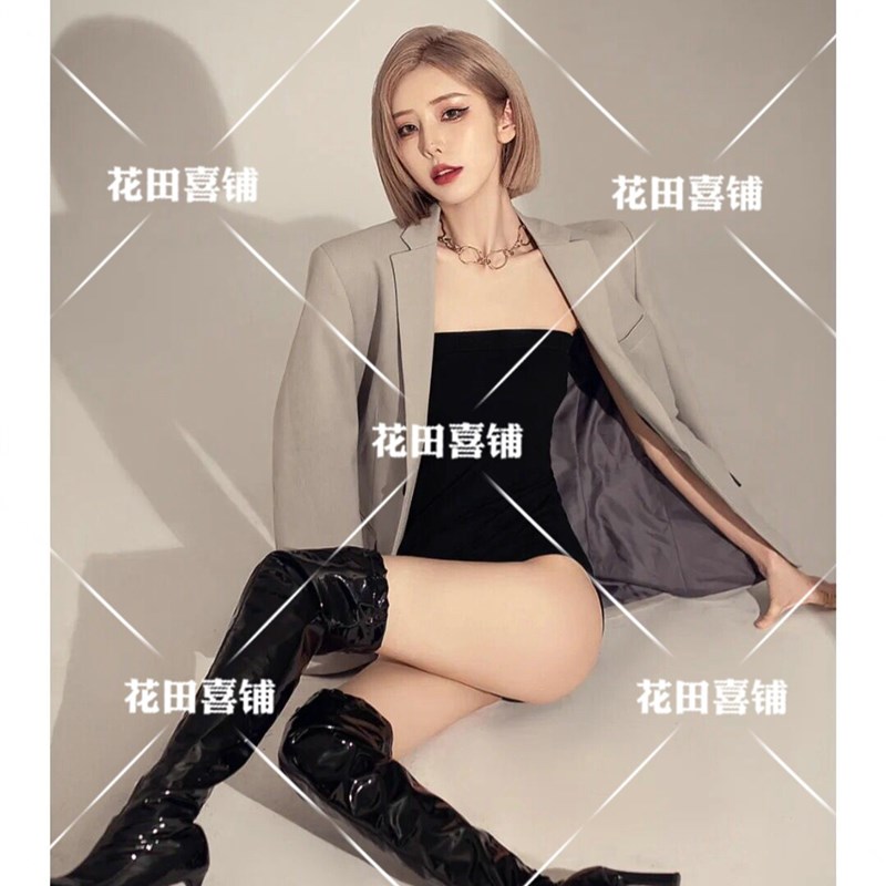 新款影楼女团风个性女士高级感西服写真主题韩系肖像艺术照拍摄服