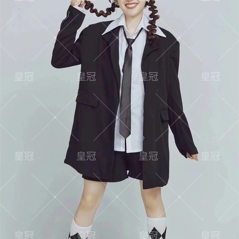 影楼个人形象照西服写真韩系学院风俏皮可爱少女摄影艺术照服装