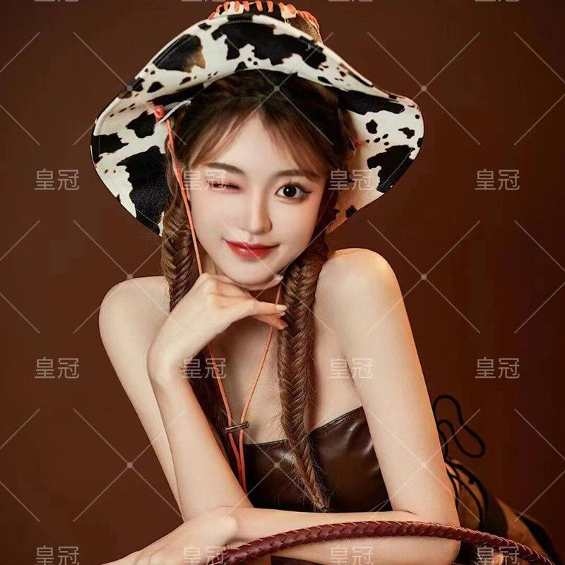 影楼主题西部牛仔风写真艺术照摄影服装时尚性感夜店酒吧DS演出服