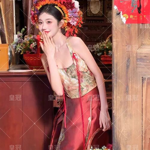 浔浦女服装古风簪花女泉州网红旅拍民族风新款马面裙拍照写真服