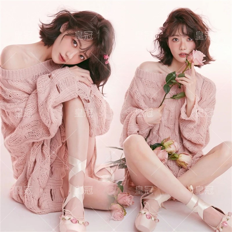 影楼主题少女纯欲风日系杂志韩风毛衣私房艺术照个人拍照写真服装