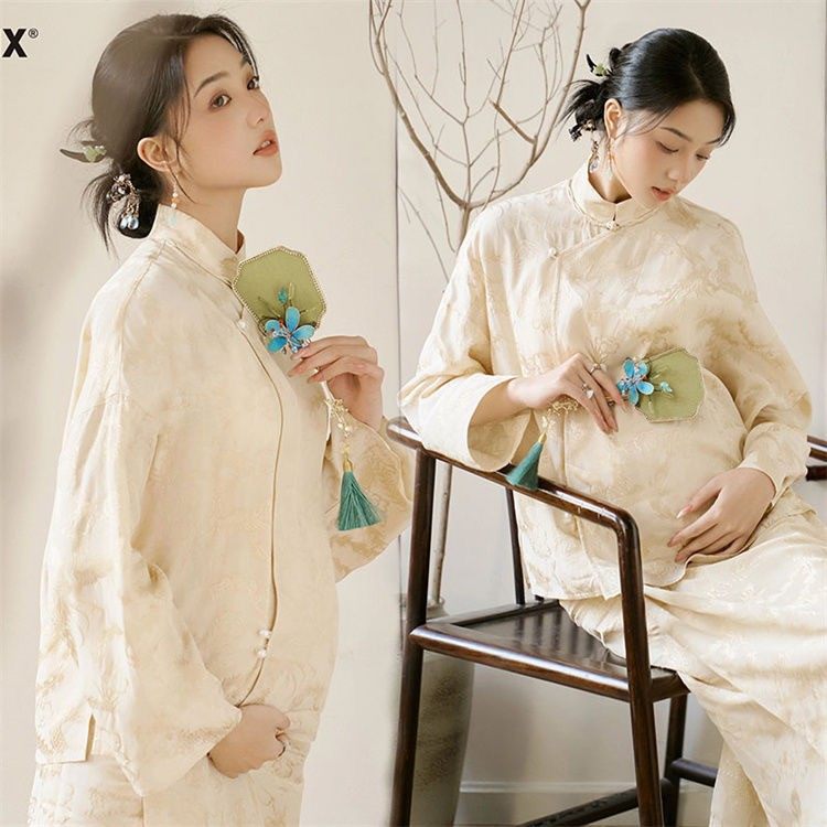 新款孕妇拍照服装影楼新中式复古旗袍温柔气质孕妈大肚照摄影服装,男装,其他民族服装,淘宝优惠券,粉丝福利购,淘宝优惠卷