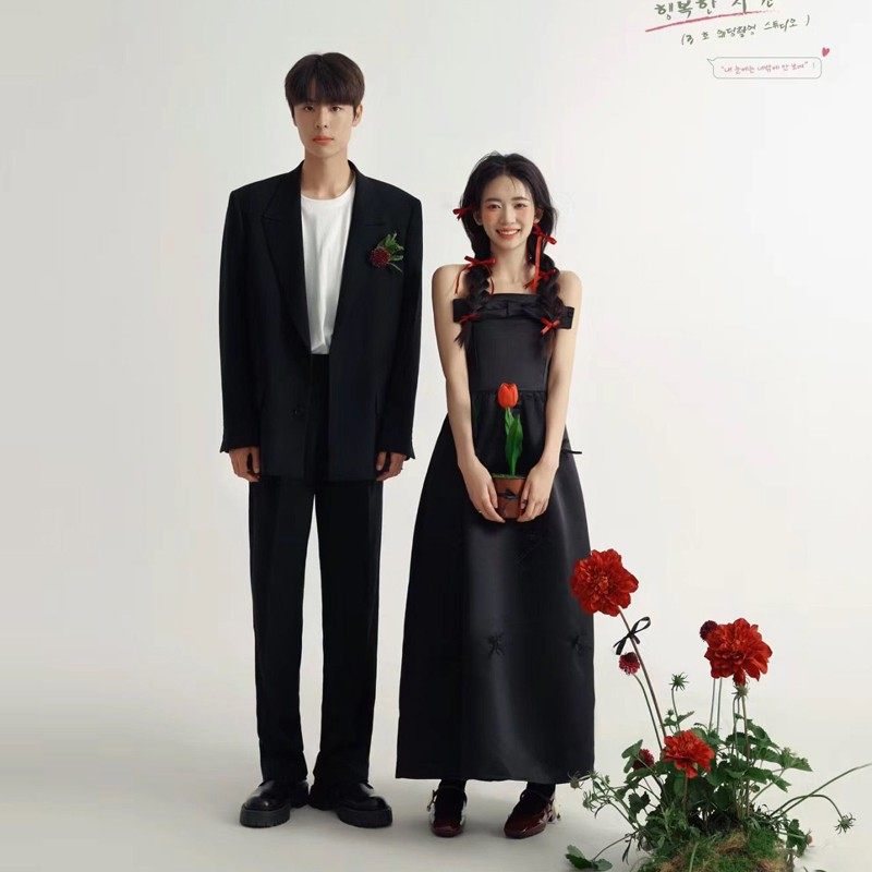 影楼新款韩系抹胸蝴蝶结黑色连衣裙新娘订婚晨袍领证婚纱礼服裙,男装,其他民族服装,淘宝优惠券,粉丝福利购,淘宝优惠卷