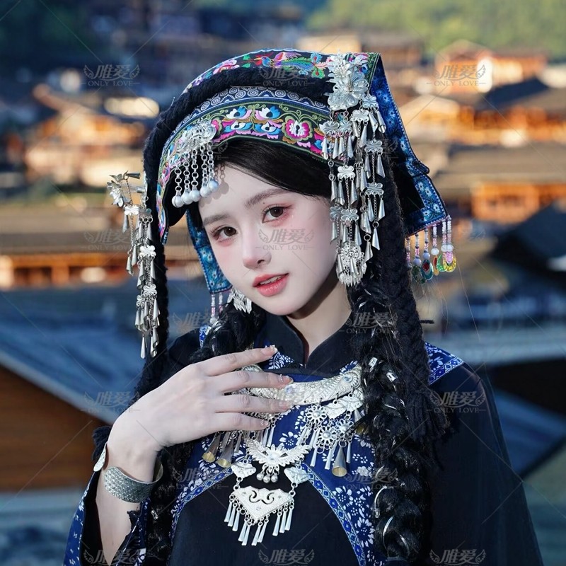 布依族贵州旅拍服装苗族苗疆少女新款服饰民族套装少数民族摄影女