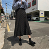 Simplicity Wave temperament fish tail skirt spring clothes 2019 new pattern Korean Edition Versatile Paige Mid length version