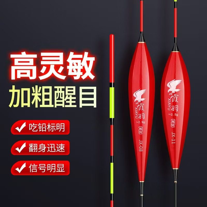 二目加粗醒目高灵敏鲫鱼漂渔具纳米漂钓具浅水浮漂厂价垂钓