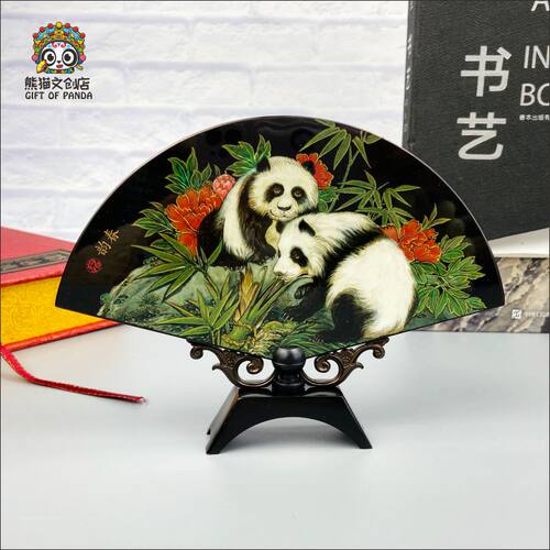 中国风桌面装饰熊猫摆件