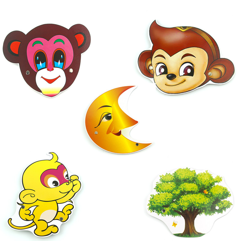 猴子捞月动物头饰儿童节表演