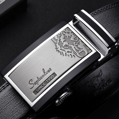 七匹狼男士自动扣无带身皮带扣