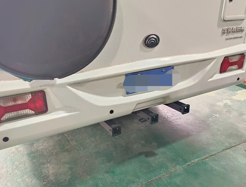 宇通C530房车后加装方口拖车杠三方口摩托车背架固定插口自行车架
