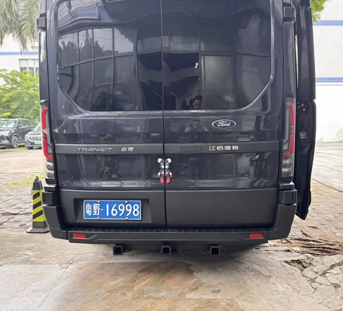 全顺T8福特新全顺V363适用加装三方口拖车杠后挂摩托车架承载固定