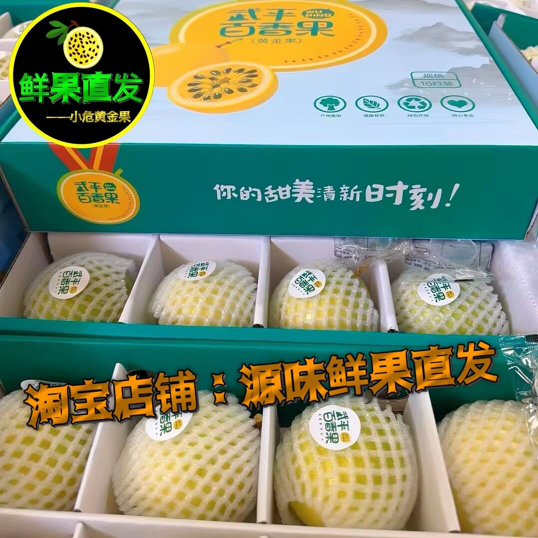 钦蜜9号黄金百香果可开发票公司购龙岩武平像洞产地一手货源现摘