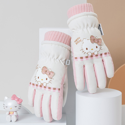 凯蒂猫hellokitty小童滑雪手套