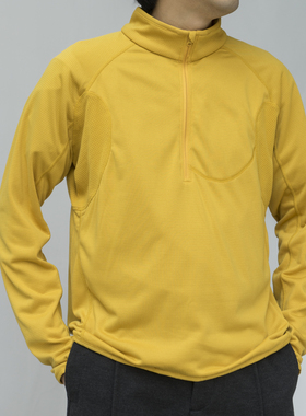 LABSTORE 日系户外加绒保暖立领抓绒衣男长袖速暖运动内搭打底衫