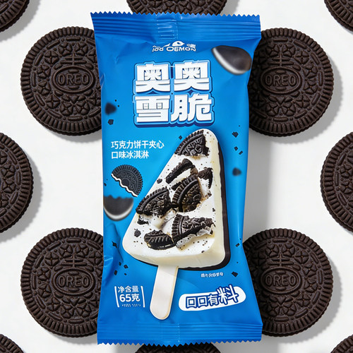 冰雪怪奥奥雪脆奥利奥5支冰淇淋
