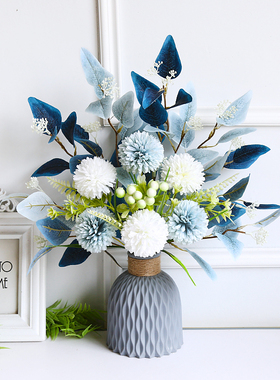 假花仿真花北欧客厅摆设餐桌花摆花装饰花束花瓶轻奢花摆件欧式