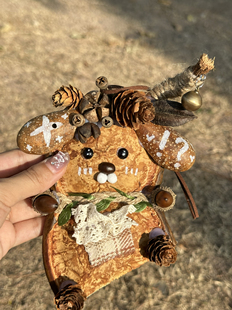 原创成品双豆单面豆荚娃娃挂件可爱手作挂件装饰车超萌摆件送礼物