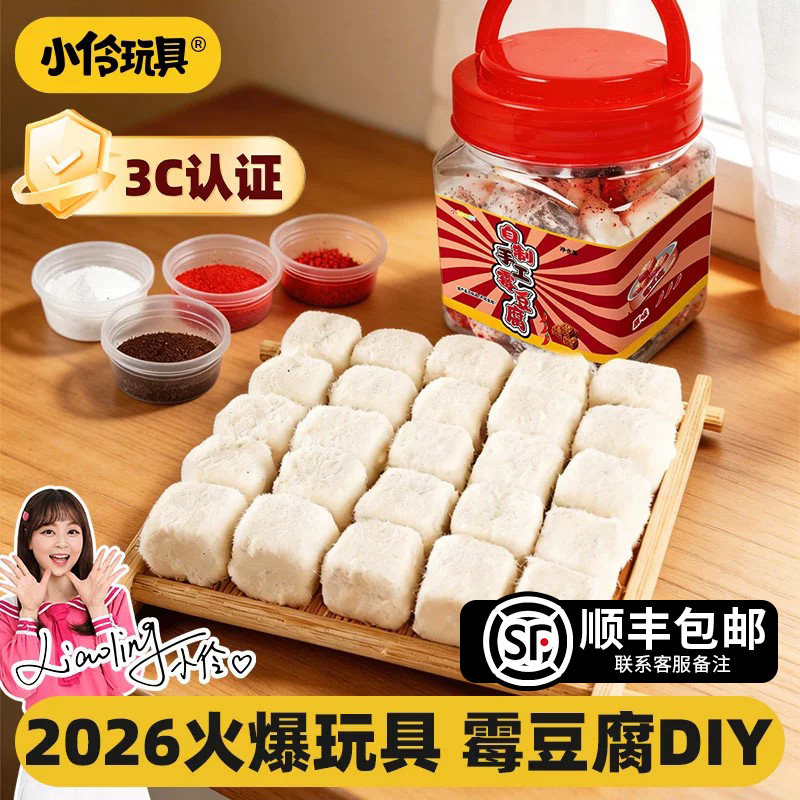 小伶玩具霉毛豆腐DIY材料包